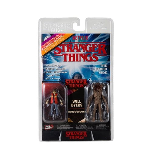 Stranger Things Action Figure 2 Pack With Exclusive Comic Book