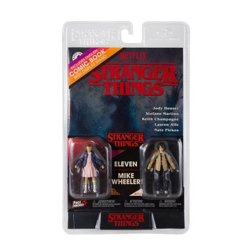 Stranger Things Action Figure 2 Pack With Exclusive Comic Book