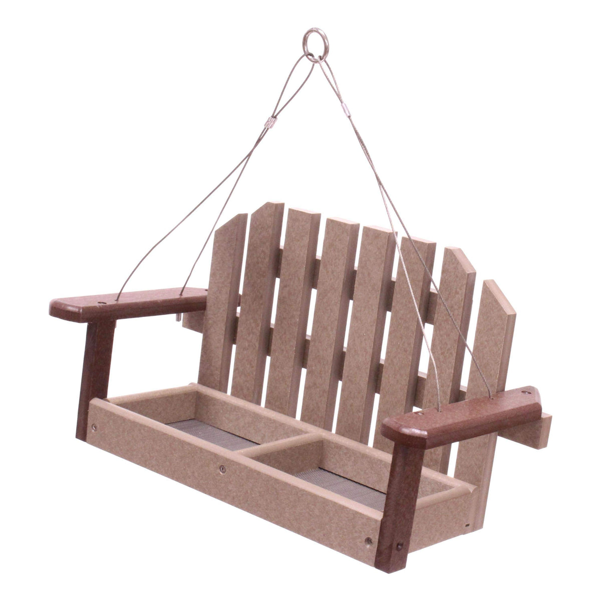 Porch Swing Bird Feeder | Recycled Poly Lumber | Hanging