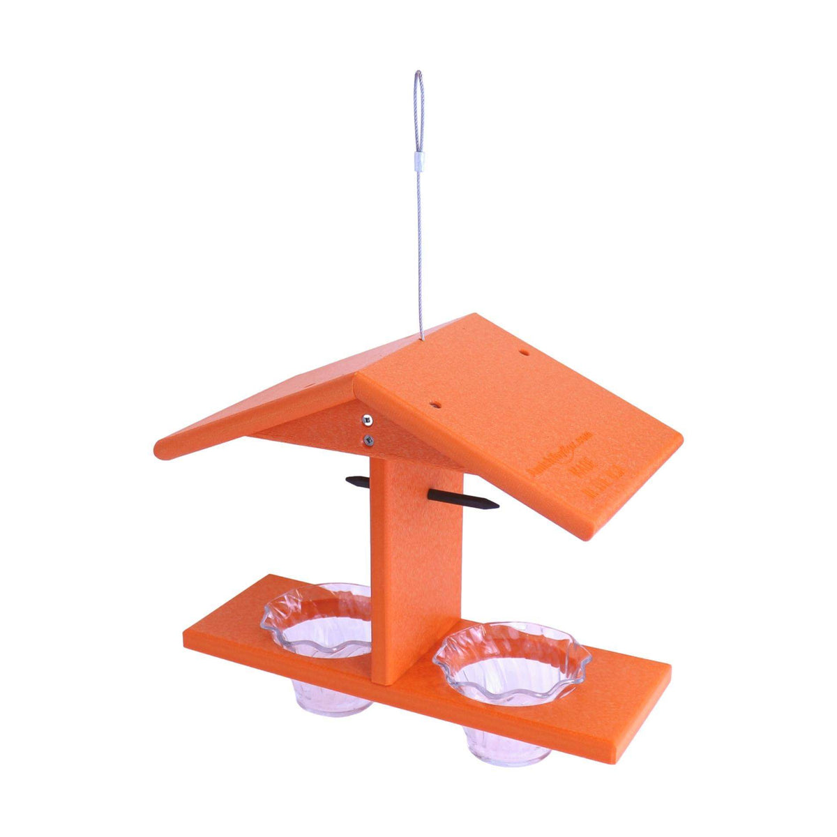 Oriole Bird Feeder | Double Cup | Recycled Poly | With Mounting Pegs