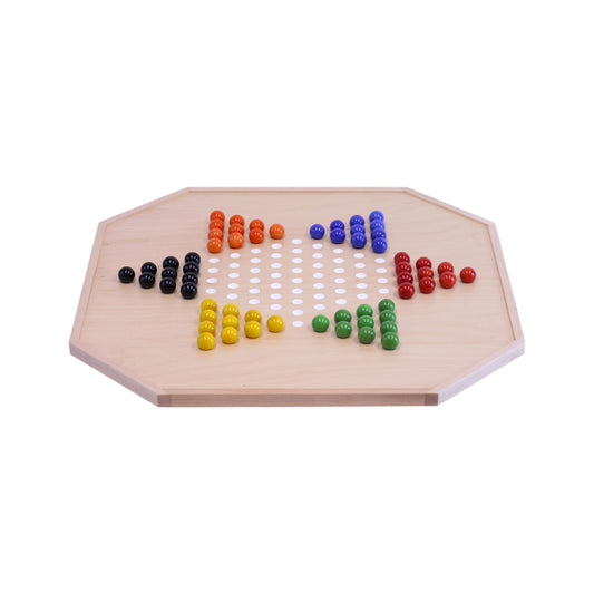 Combo Game Board | Aggravation And Checkers | 25 Inch Maple Wood | Family