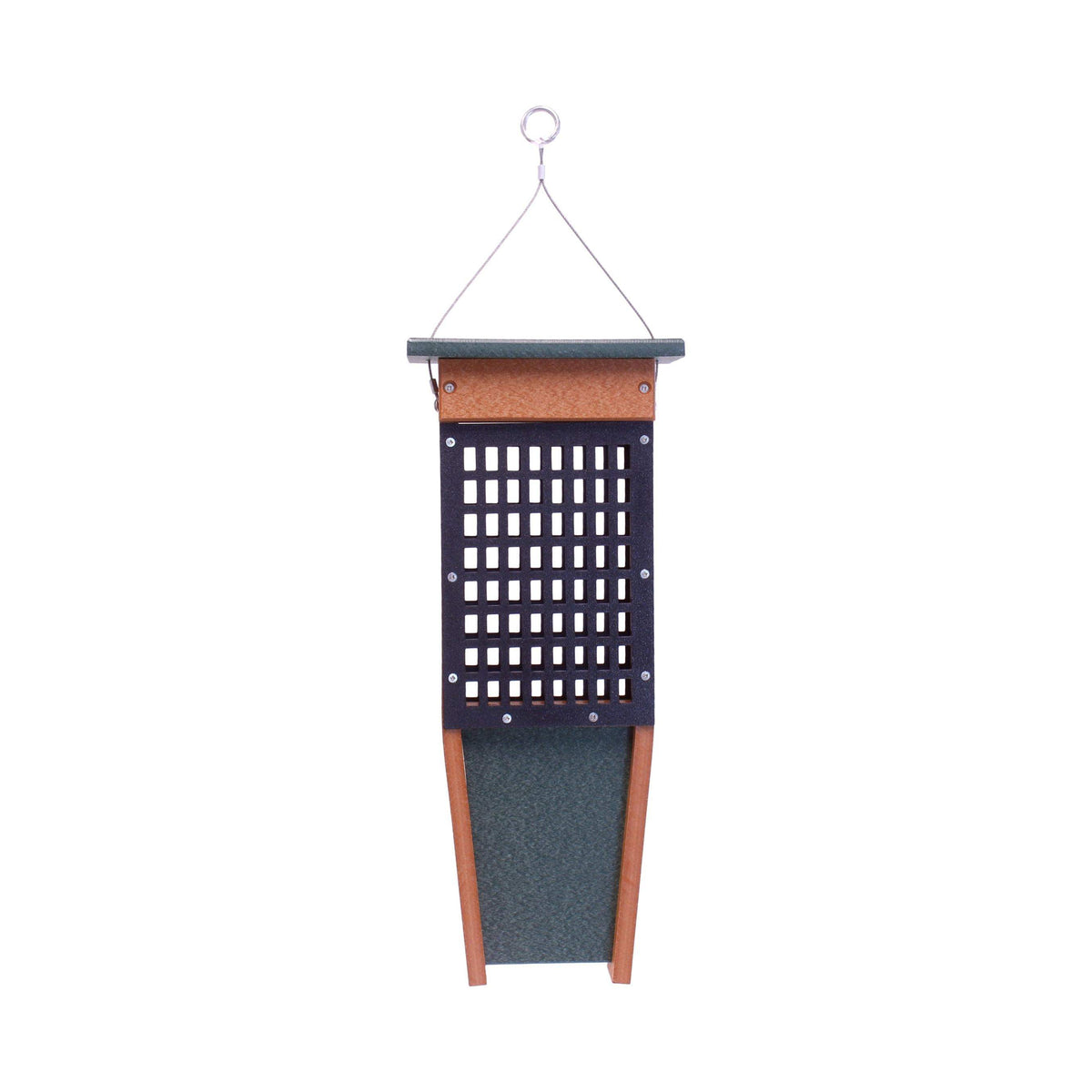 Suet Bird Feeder | Holds Two Cakes | Durable Poly Lumber | For Woodpeckers