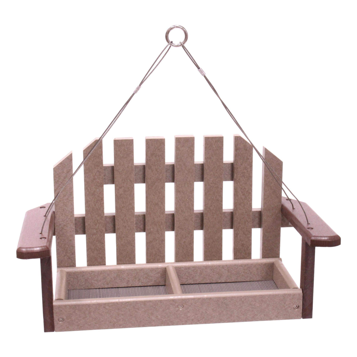 Porch Swing Bird Feeder | Recycled Poly Lumber | Hanging
