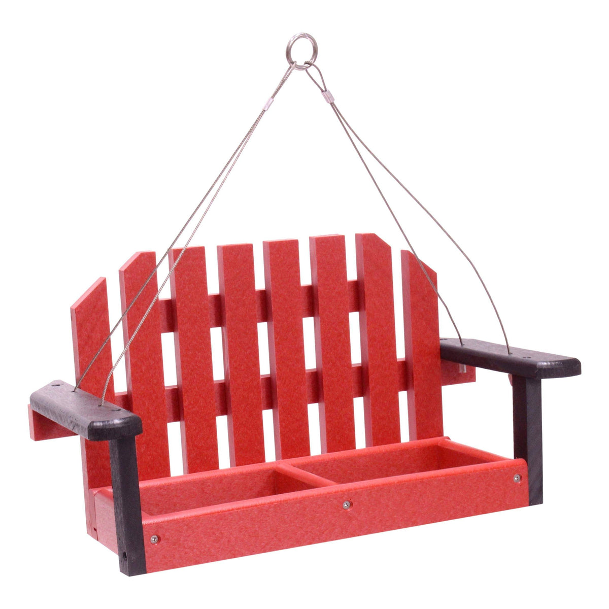Porch Swing Bird Feeder | Recycled Poly Lumber | Hanging
