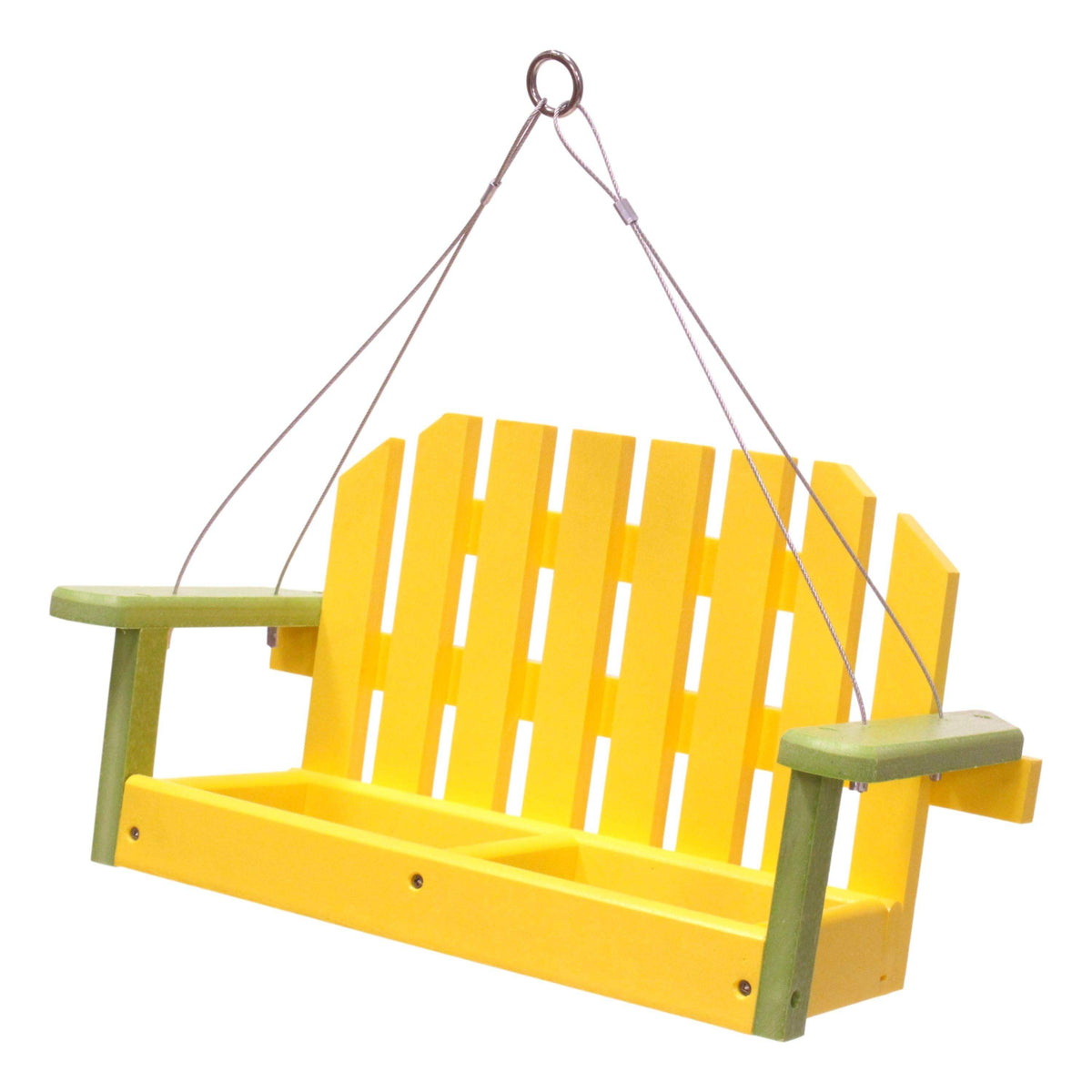 Porch Swing Bird Feeder | Recycled Poly Lumber | Hanging