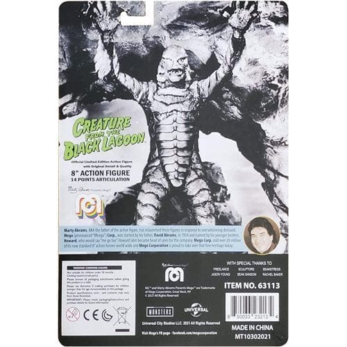 8-Inch Mego Creature From The Black Lagoon Action Figure Articulation