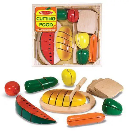 Wooden Cutting Food Box for Kids Mess Free Slicing Fun