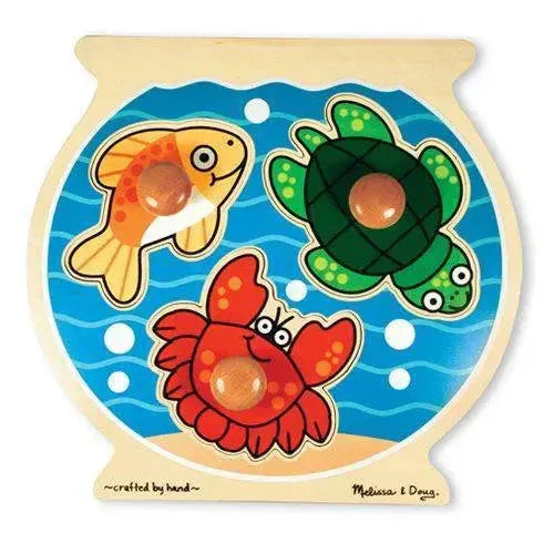 Fish Bowl Jumbo Knob Puzzle For Toddlers Develops Skills - ToylandEU