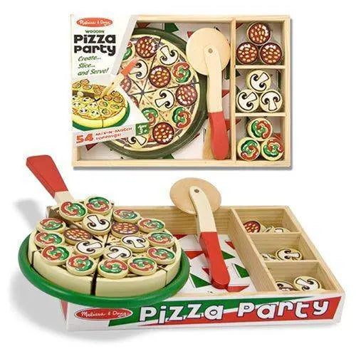 Wooden Pizza Set For Kids With Creative Pretend Play