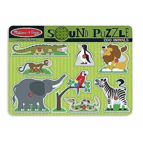 Zoo Animals Sound Puzzle for Kids Interactive Learning - ToylandEU