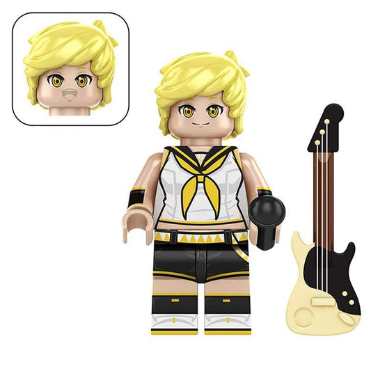 Anime Minifigure | Building Block Style | Vocaloid Character | Shelf Display