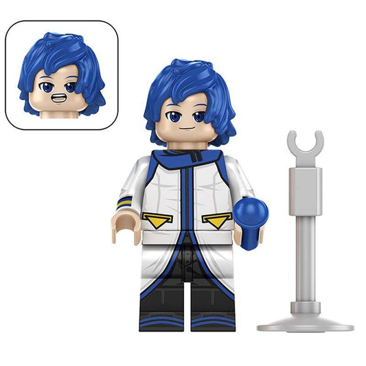 Kaito Minifigure | Building Block Compatible | Display Ready | Vocaloid Fan