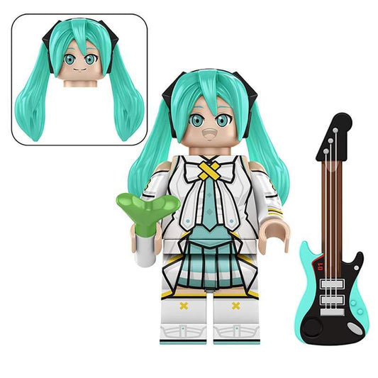 Hatsune Miku Minifigure | Anime Vocaloid Model | Stop Motion And Display