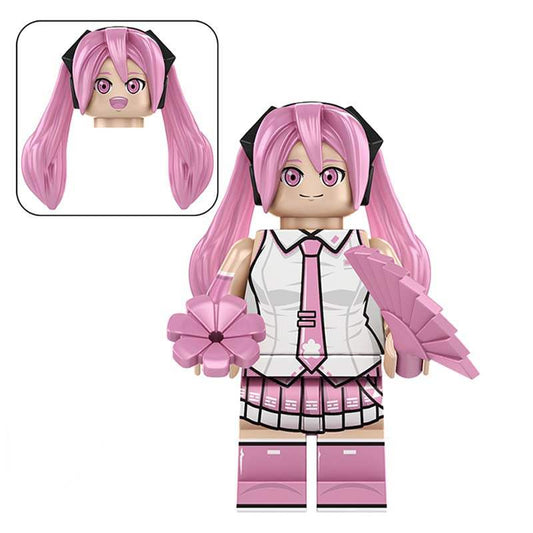 Anime Minifigure | Sakura Miku | Building Block Compatible | Cherry Blossom