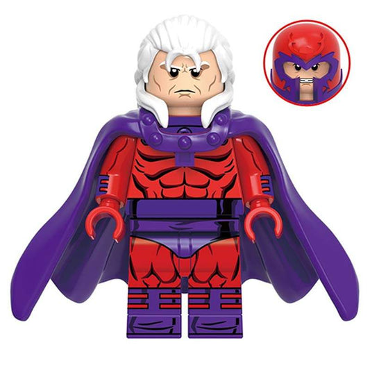 Minifigure | X Men 97 Magneto | Standard Brick Compatible | Display Figure