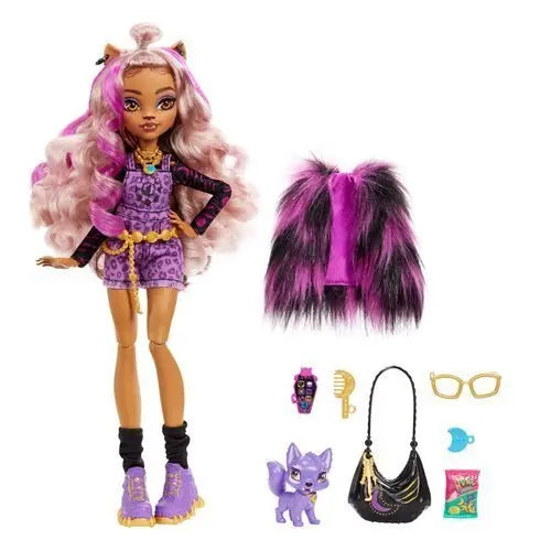 Monster High Doll Clawdeen Wolf Fashion Set With Accessories