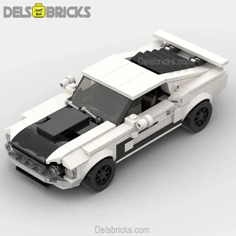 Mustang Boss 302 Classic Muscle Custom Lego Cars Minifigures Building Block Toys - ToylandEU