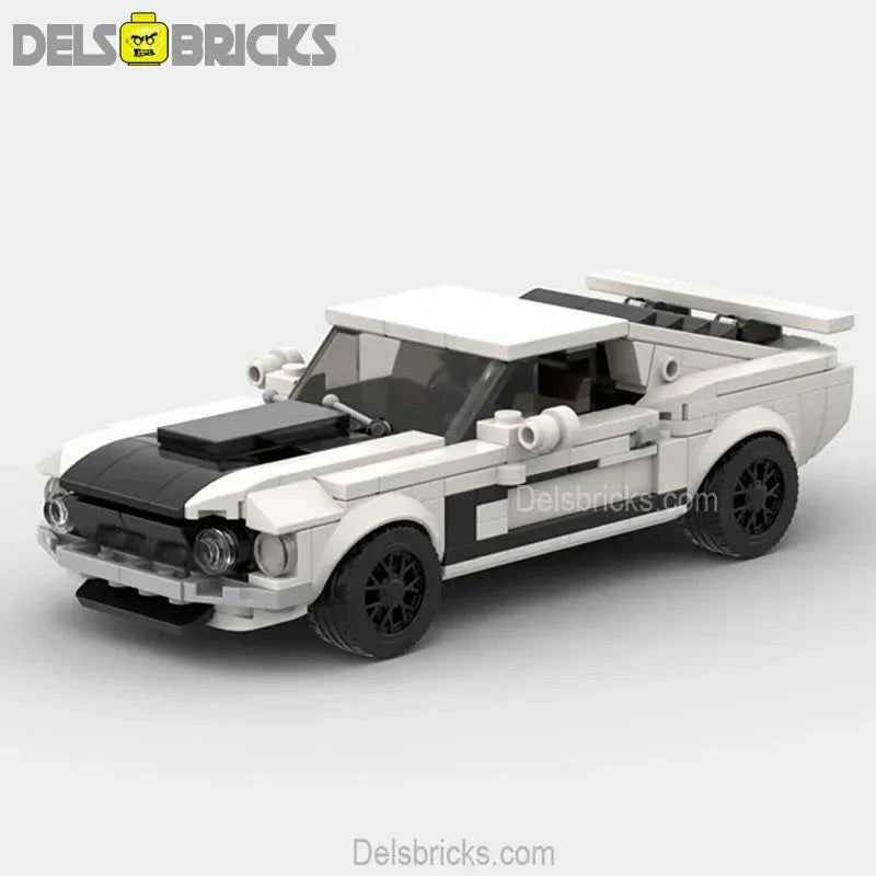 Mustang Boss 302 Classic Muscle Custom Lego Cars Minifigures Building Block Toys - ToylandEU