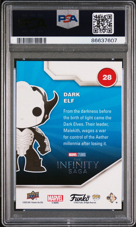 2023 UPPER DECK FUNKO POP MARVEL DARK ELF #28 PSA 10 - ToylandEU