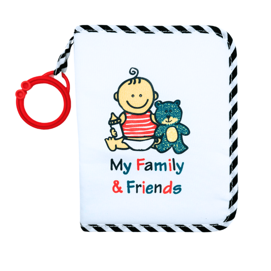 Baby Photo Album | Baby Safe Mirror | 17 Soft Pages | Infant Memory Book