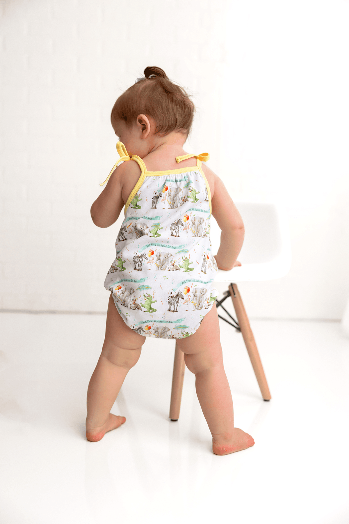 And They All Asked for You | Organic Cotton Shoulder-Tie Onesie | Nola Tawk