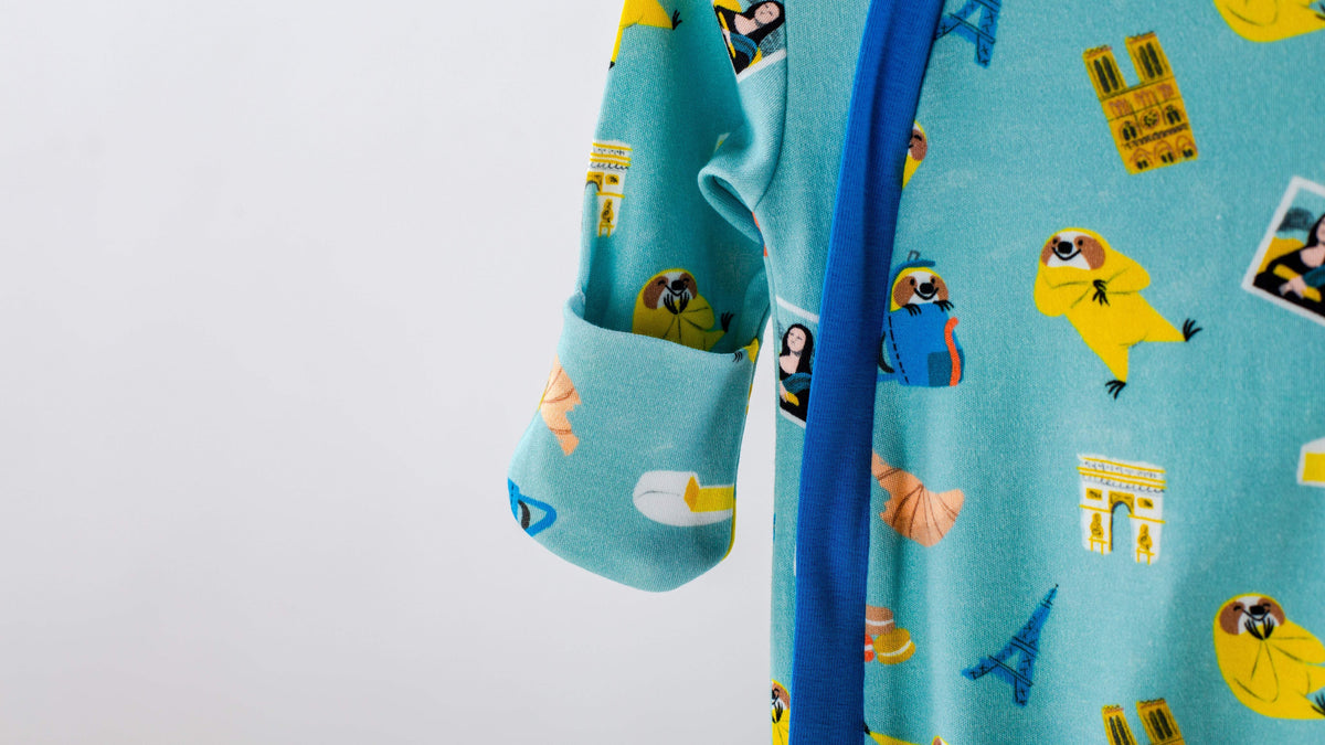 Aya & Pete in Paris | Organic Cotton Kids Pajamas & Book Set | Nola Tawk