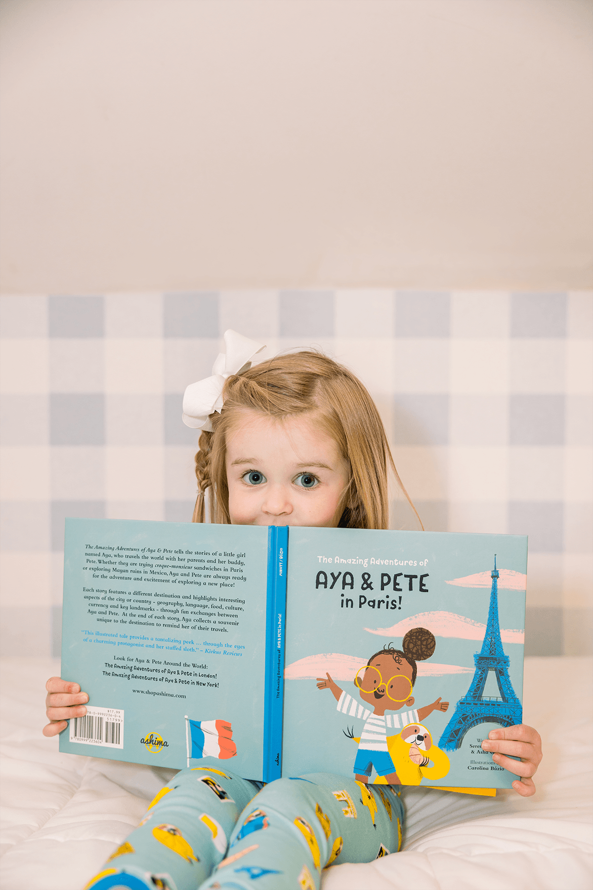 Aya & Pete in Paris | Organic Cotton Kids Pajamas & Book Set | Nola Tawk