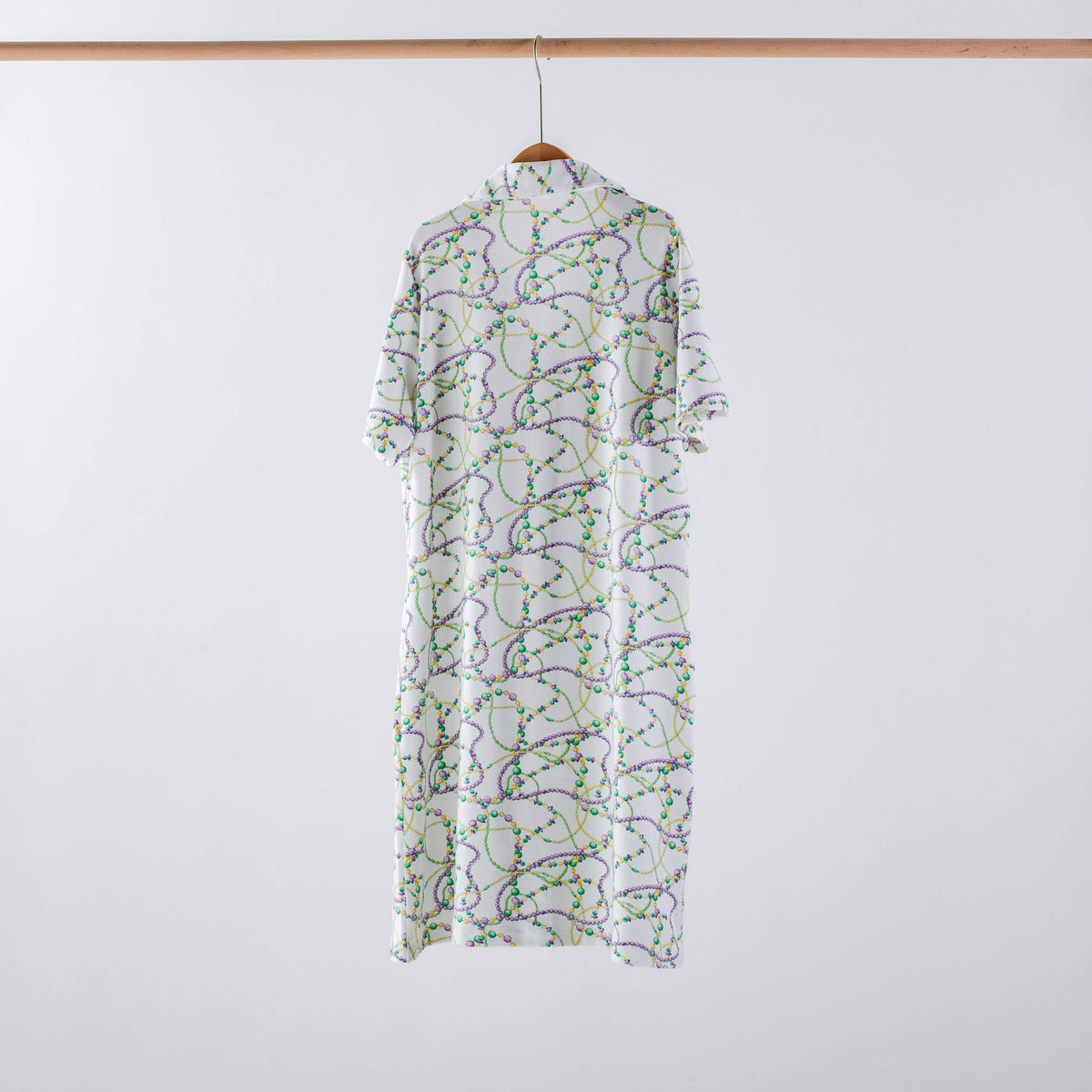 Just Here for the Beads | Women's Organic Cotton Mardi Gras Pajamas | Nola Tawk