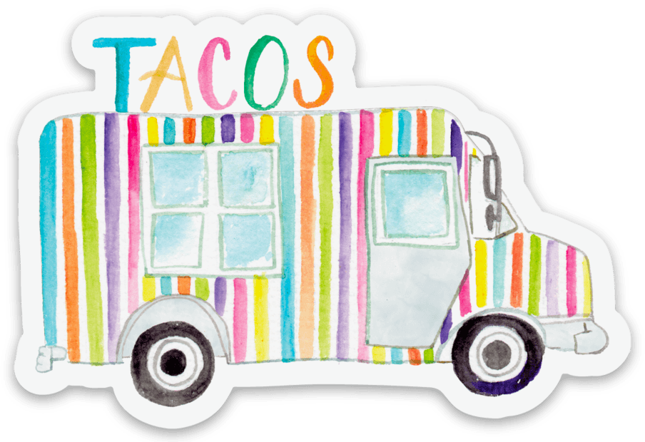 Taco Truck | Die Cut Stickers | Nola Tawk