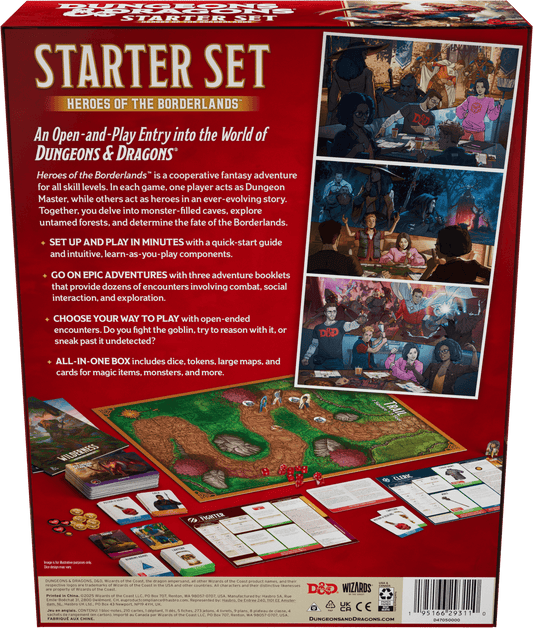 Dungeons & Dragons: Heroes Of The Borderlands Starter Set | For D&D & Tabletop RPGs | Board Games