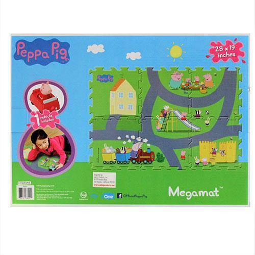 Peppa Pig Foam Floor Mat Puzzle With Vehicle For Play - ToylandEU