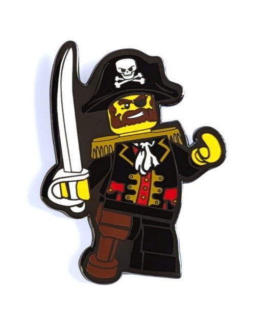 LEGO® Minifigures Enamel Pirate Snap Button | Snap Closure | Ages 6+