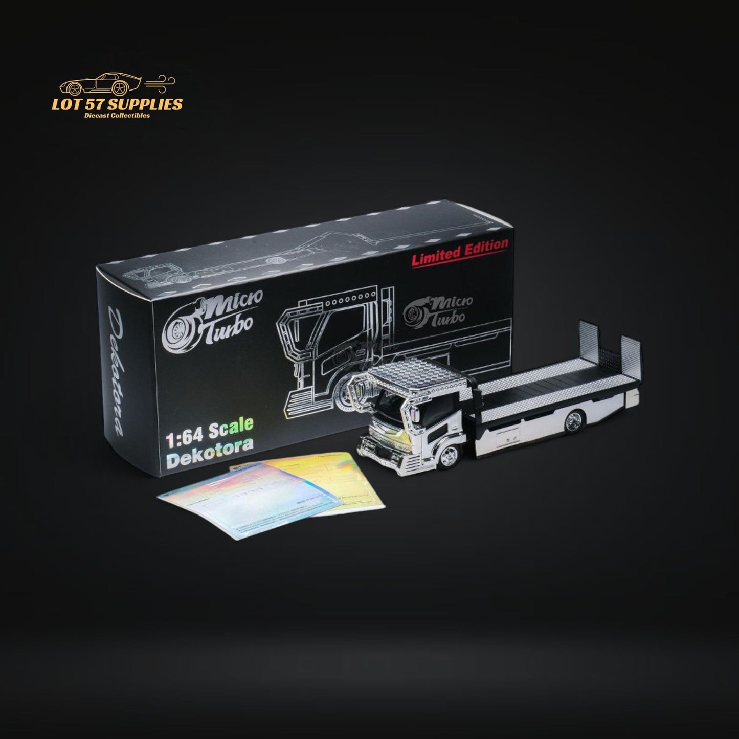 Diecast Dekotora Flatbed Tow Truck Diecast 1 64 Scale With Stickers