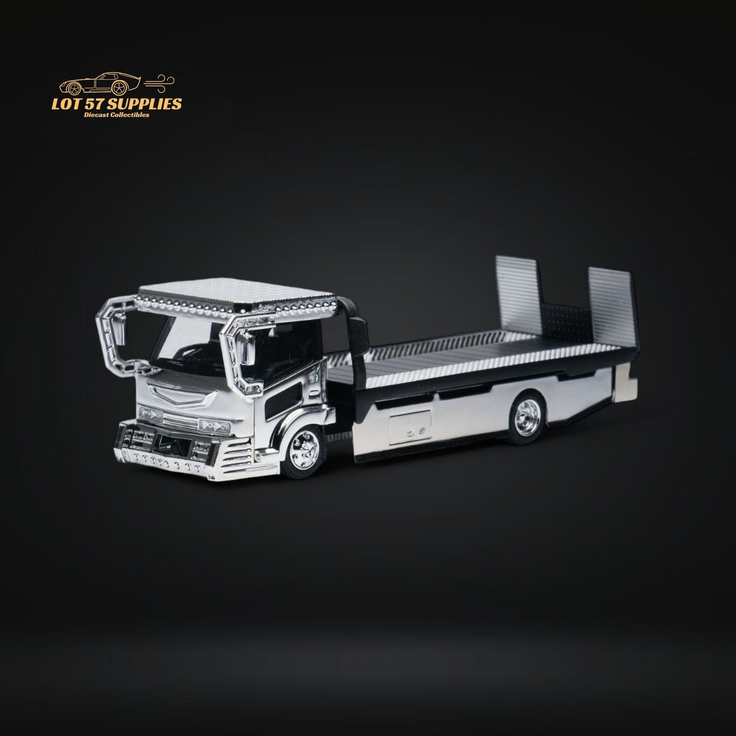 Diecast Dekotora Flatbed Tow Truck Diecast 1 64 Scale With Stickers