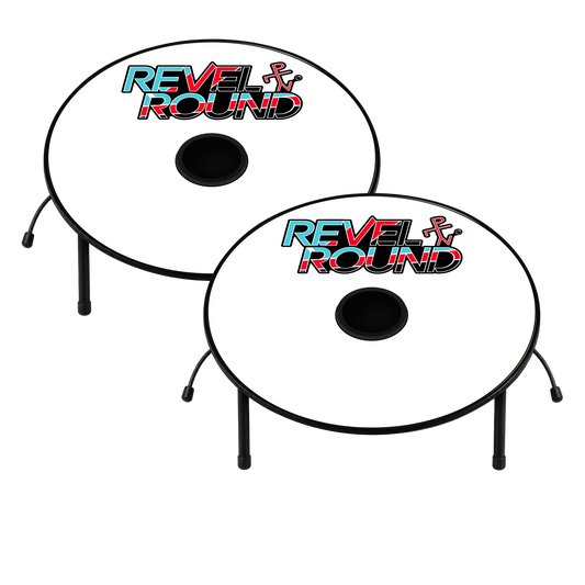 Revel Round Game Set | Waterproof Surface | White Red Blue