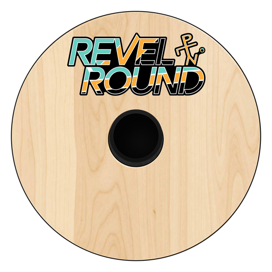 Revel Round Game Set | Natural Wood | Teal Orange | Outdoor
