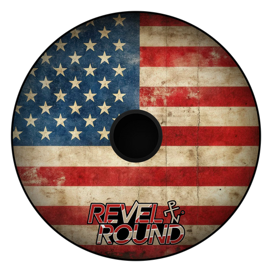 Round Game Set | Vintage Flag Design | Durable Outdoor Build | Patriot Edition