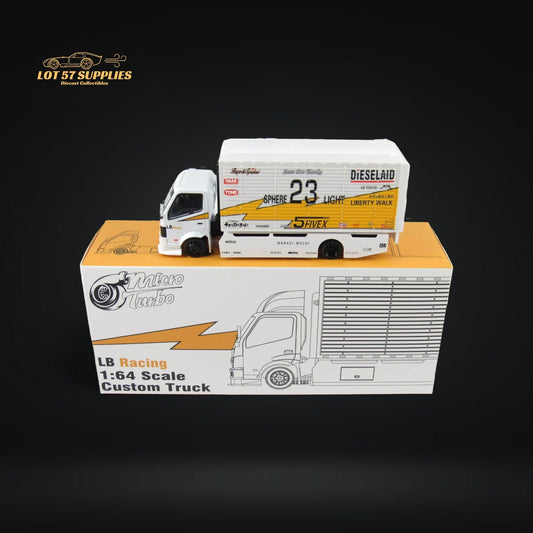 Diecast MicroTurbo HINO 300 Custom Truck LBWK Silhouette Lighting #23 1:64