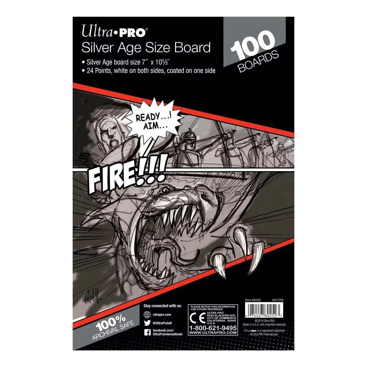 Boards - Silver 7 1/8" x 10 1/2" (100 per pack)