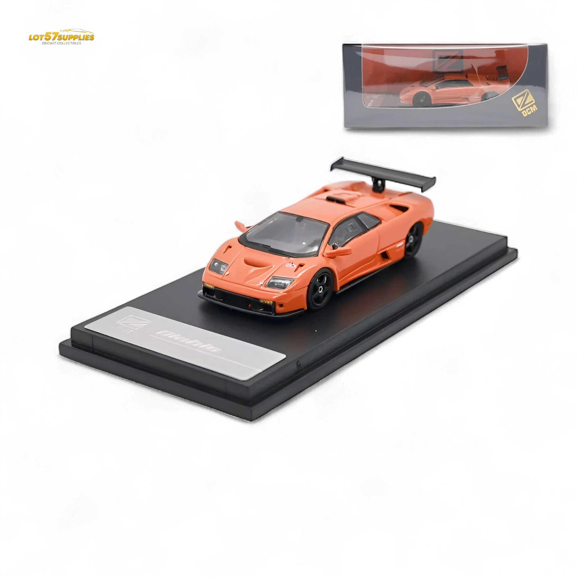 DCM Lamborghini Diablo GT-R Orange Diecast Model 1:64 Limited to 500 Pcs - ToylandEU