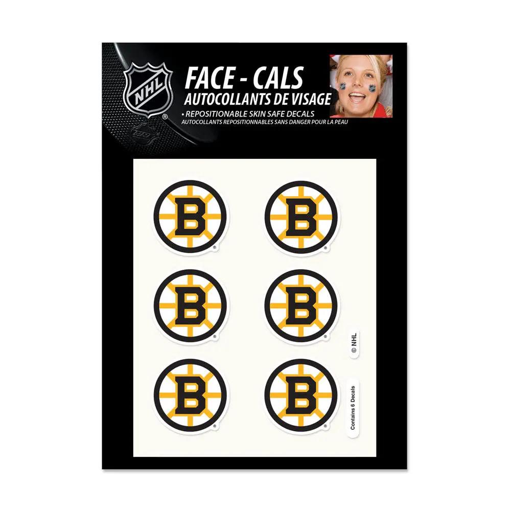 Boston Bruins Tattoo Face Cals