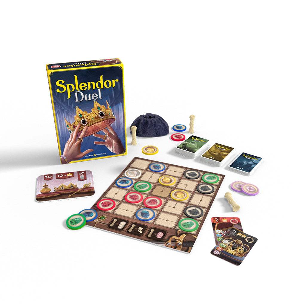 Splendor Duel Board Game | Two Player Strategy | Engine Building Card Game