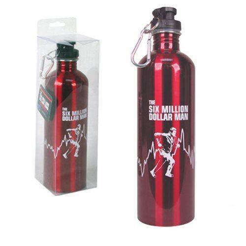 Six Million Dollar Man Water Bottle Stainless Steel 750ml Collectible