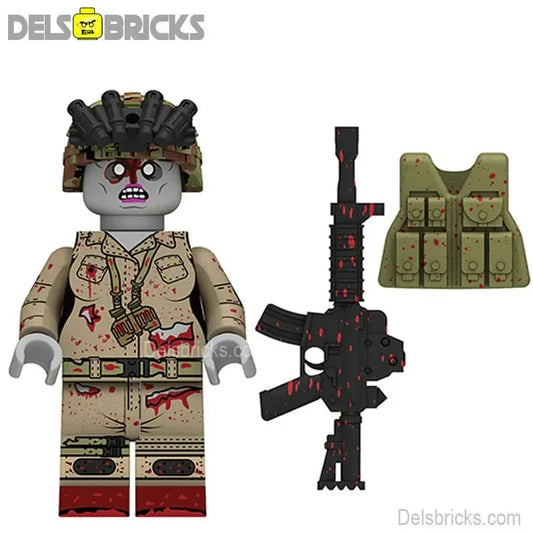 Lego Compatible Zombie Soldier Minifigures Collectible - ToylandEU