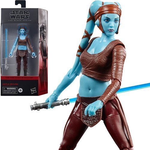Aayla Secura 6 Inch Lightsaber Included Action Figure Star Wars