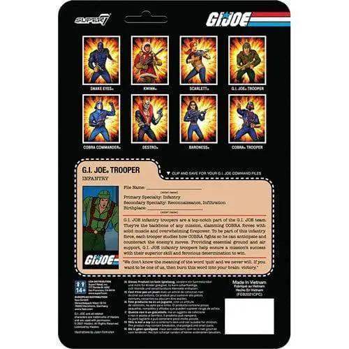 GI Joe ReAction Figure Three Quarter Inch Retro Collectible - ToylandEU