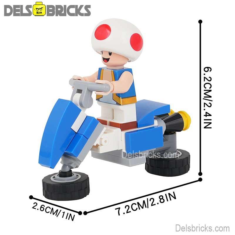 Toad Kart Super Mario Lego Minifigures From Mario Brothers Movie - ToylandEU