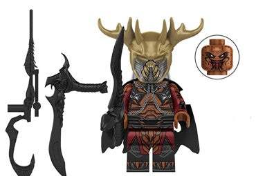 White hair Elder Predator | Custom Minifigure | ABS Plastic
