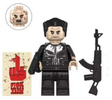 Punisher | Custom Minifigure | ABS Plastic | Version 4