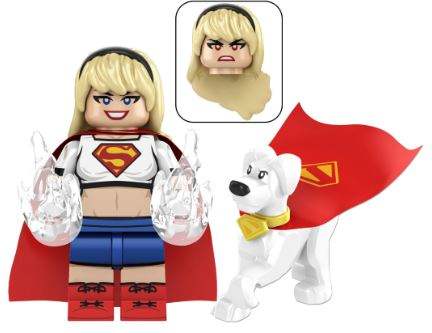 Supergirl with dog s5 | Custom Minifigure | ABS Plastic